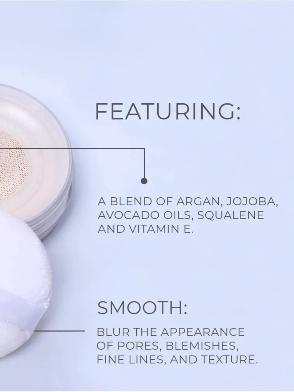 🌙✨🏷️Farmasi Translucent Loose Setting Powder — Cream & Silver Compact